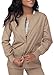 Sivvan Scrubs for Women - Front Snap Warm - Up Jacket - S8306 - Khaki - L
