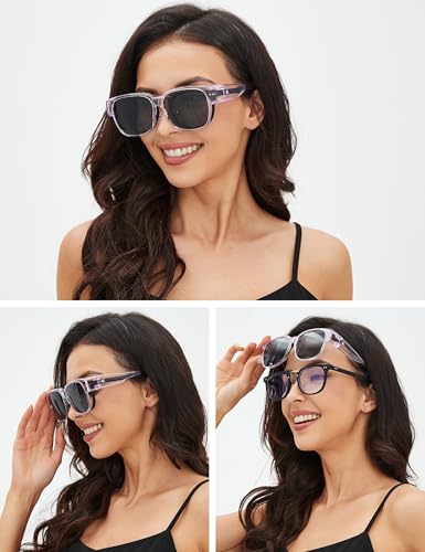 Image of Bircen Polarized Mens Sunglasses: UV Protection Black Blue Shades for Men Sport Driving with Al-Mg Metal Frame