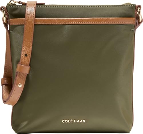 Cole Haan Emily Sac bandoulière nylon, Olive/Or