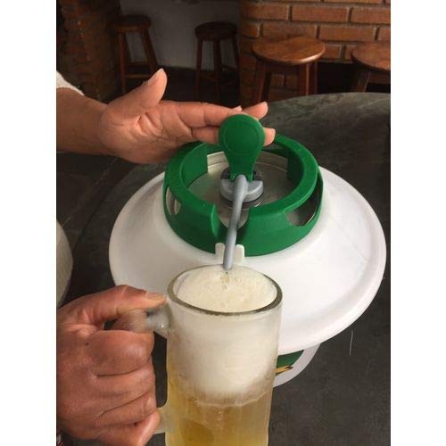 Cooler Portátil Á Gelo Para Barril 5L - Branco