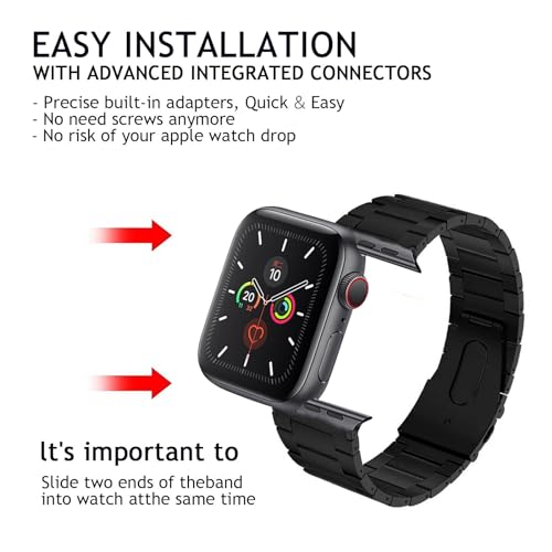 Bracelet Apple Watch en titane robuste pour remplacer le silicone - 4