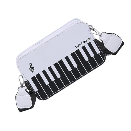 Practical and Stylish Crossbody Bag with Piano Note Pattern Everyday