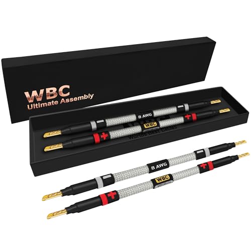 Câbles de démarrage haut-parleur HiFi 8 AWG pour éliminer les pertes de son