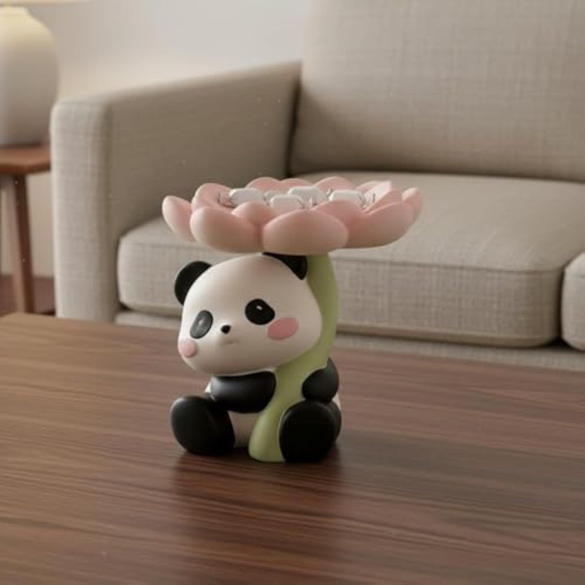 Creative Panda Key Holder Tray for Entryway
