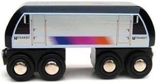 MUNI PALS Munipals New Jersey Transit Wooden Railway ALP-46 Locomotive Child Safe and Tested Wood Toy Train
