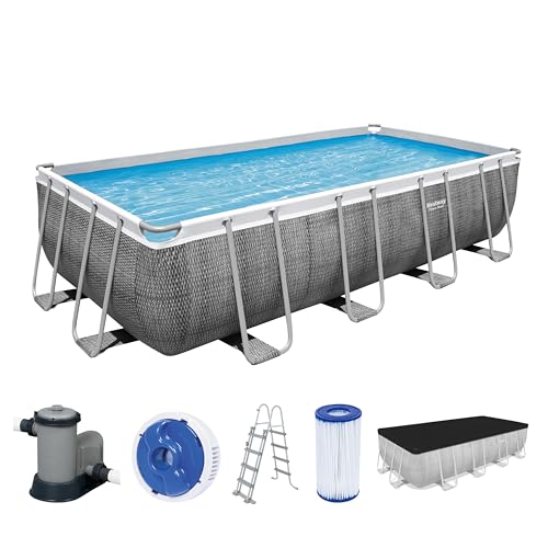 Bestway Power Steel Frame Pool Komplett-Set mit Filterpumpe 549 x 274...