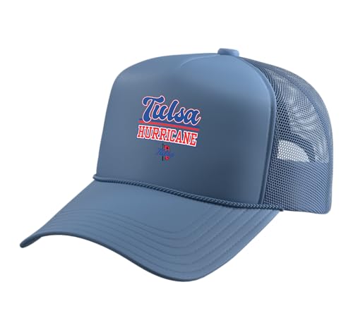 Tulsa Golden Hurricane | Official NCAA Merch | NCAFTUL02 Trucker Hat with Adjustable Mesh Back, Light Blue