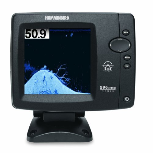 Image of Humminbird 408110-1 596c HD DI Fishfinder with 5-Inch color LCD, and 200 /455KHz standard & 455 /800KHz Down Imaging Sonars