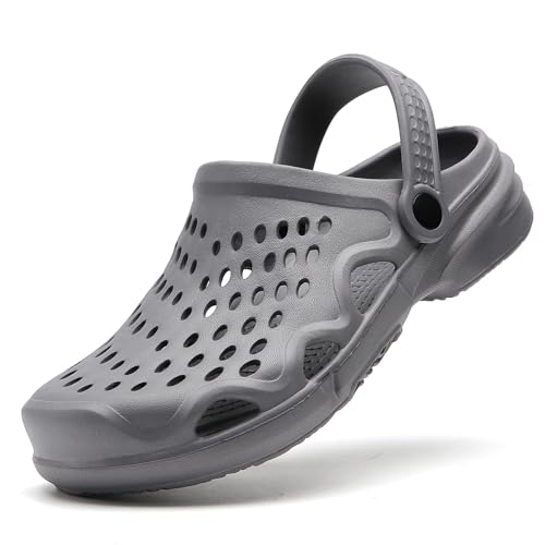 Image of FLIOZY Men's Garden Clogs Shoes Non Slip Shower Slippers Summer Outdoor Beach Sandals