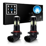 SiriusLED 9145 9045 9040 Ice Blue Color LED Fog Light DRL Projector lens Super Bright Plug and Play Aluminum Body Pack of 2