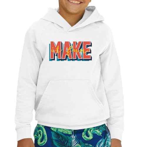 Sweat enfant premium à capuche avec typographie message positif résistant - 2