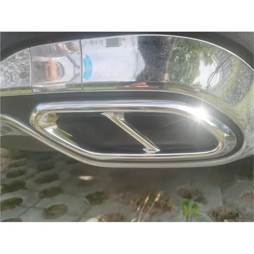 Tuyaux d'échappement quatre voies Mercedes GLC embouts de finition en acier inoxydable - 2