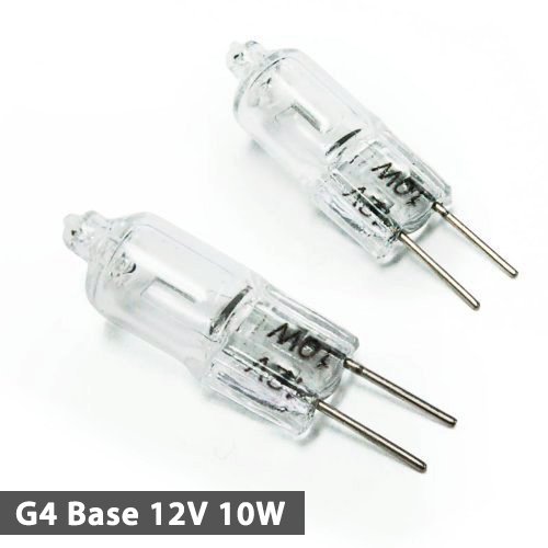 [10-Pack] Halogen Light Bulb G4 Base JC Type 2Pin Low Voltage 12V, APL2187