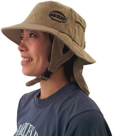 airSUP Bucket Hat for Stand Up Paddle Surf & Sun Protection Wide Brim Fast Drying Polyester Sand Color