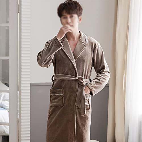 Bath Robe Dressing Men Sleepwear Bathrobe Nightgown Home Robes Autumn Winter Bath Sleepwear Kimono Dressing Gown3