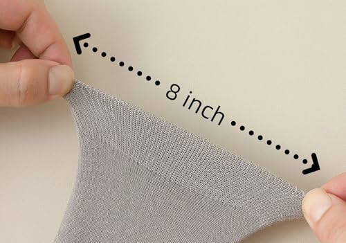 5 Pairs Men's Solid Crew Socks Casual Socks Crew Knit Socks Size 8-153