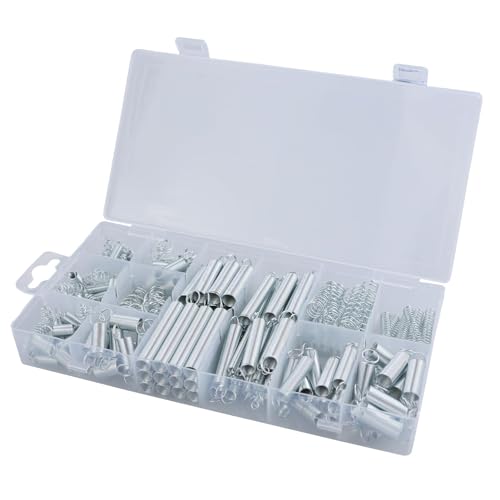DNDGDLUA - Assortiment De 200 Ressorts De Tension, BoîTe De Rangement Pour Kit De Ressorts De Compression, Ressorts En Spirale Pour Outils Et Appareils Manuels, Automobile, PièCes De Rechange Avec 20 Tailles