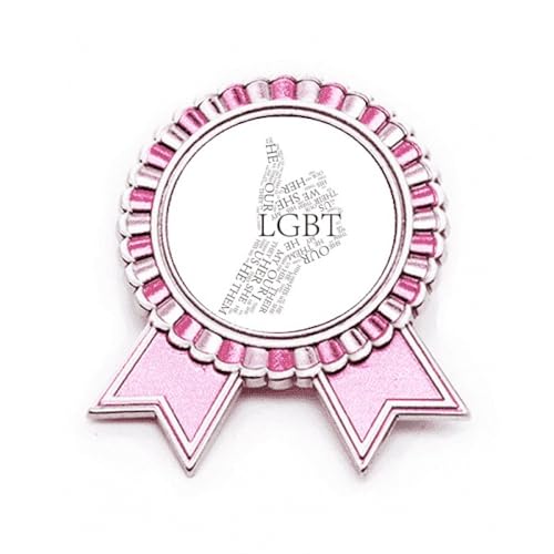 Broche LGBT arc-en-ciel portez vos valeurs avec fierté et élégance rose M