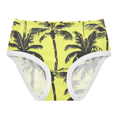 Animal Toddler Underwear Floral 2t Cotton Cute Panties Girl Palm Trees Banana Leaves Kids Briefs Undies