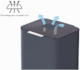 Joseph Joseph Totem Max - Poubelle de cuisine pour le tri et le recyclage des déchets, avec composteur intégré et filtre à charbon actif remplaçable, capacité de 60 litres, Graphite - 10