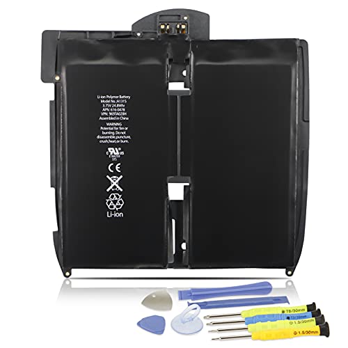 A1315 Tablette Akku Compatible with iPad 1 1st Gen A1219 A1337 EMC 2311 2328 i-Pad1,1 16GB 32GB 64GB MB292LL/A MB292B/A MB292E/A MB292FD/A MB293LL/A MB293FD/A MB293B/A MB294LL/A MC349LL/A MC497LL/A
