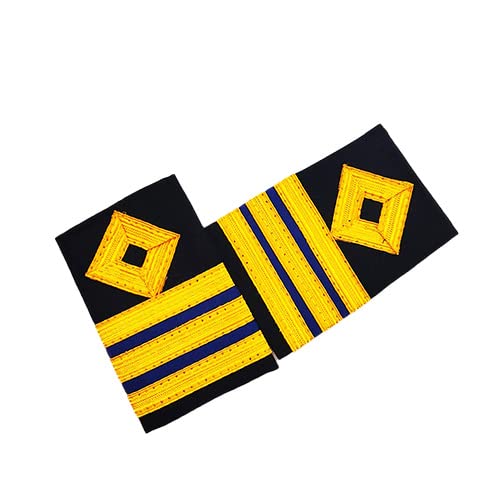 marinersapp Merchant Navy Second Engineer Soft Epaulettes – 3 Gold Stripe Shoulder Rank for Marine Engineer Uniform – Professional, Durable & Comfortable Epaulettes – Standard Size, Unisex-picture-40