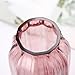 Large Ribbed Tall Pink Glass Vase - 12.0