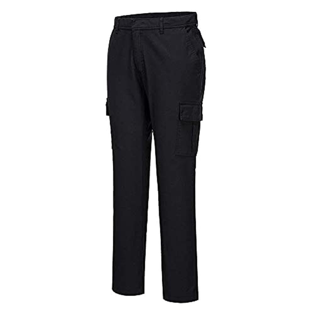 Portwest Stretch Slim Fit Combat Trousers 34 Blk