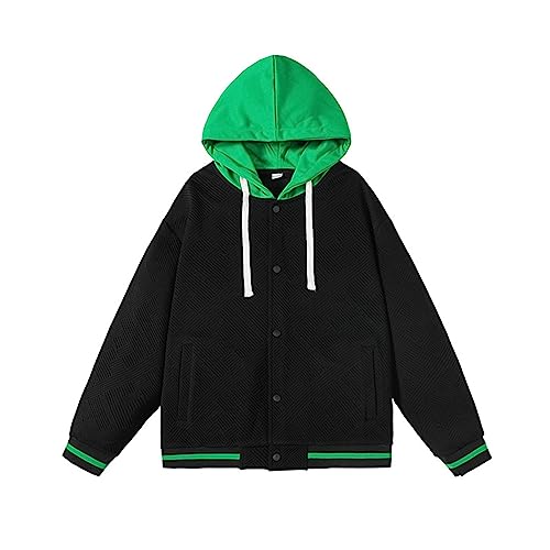 QWUVEDS 2023 Herbst/Winter Trend Lose Stricken Casual Mode Breasted Seil...