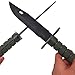 Toonol Tactical Rubber Knife Military Training Dagger Cosplay Funning War Game Knife Props Blade Rubber Fake Knives with Scabbard/Sheath (Army Green)
