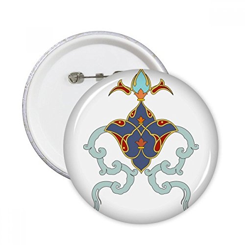Broches rondes baroque motif feuille décoration vêtement pour veste