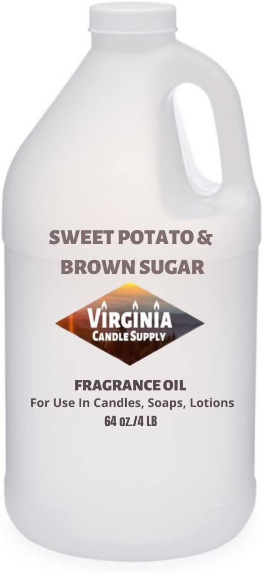 Sweet Potato & Brown Sugar Fragrance Oil (64 oz Jug) for Candle Making, Soap Making, Tart Making, Room Sprays, Lotions, Car Fresheners, Slime, Bath Bombs, Warmers……