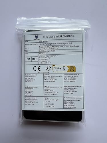 YARONGTECH RFID 125KHz Writable Rewritable T5577 RFID White Black Key Card (Black 20 PACK) - Image 3