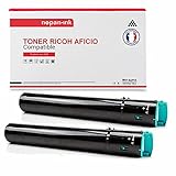  NOPAN-INK - Toner x2 842061 841504 841587 Type MPC2551E Noir Compatible pour Infotec MP C 2051 NRG 2051 2551 Ricoh Aficio M