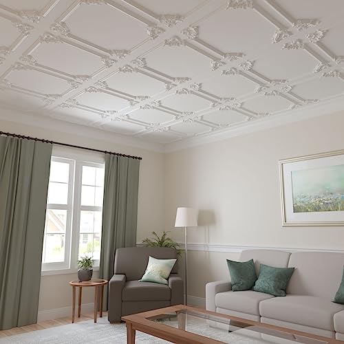 Ekena Millwork PML07X07AS-2 Ashford II Corner (matches moulding PML01X00AS) Panel Moulding, 7 7/8"W x 7 7/8"H x 3/4"P, Primed by Ekena Millwork - Used condition - Image 3