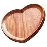 Plateau à collation en forme de cœur : pour les membres de la famille et les amis qui aiment la vaisselle, nous proposons ce plat à dessert de restaurant qui les surprendra, plateau en bois