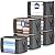 90 L Large Storage Bags, 6 Pack Clothes Storage Bins Foldable Closet Organizers Storage Containers with Reinforced Handle for Clothing, Blanket, Comforters, Bed Sheets, Pillows and Toys (Gray)