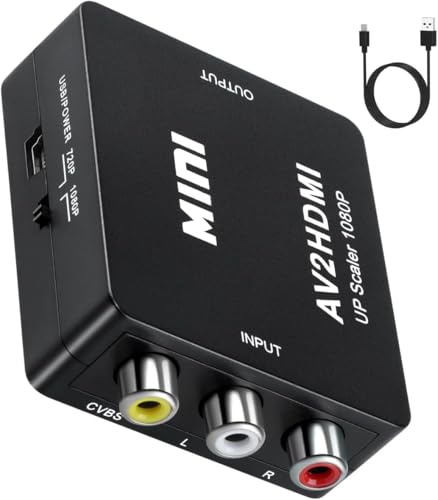 RCA to HDMI ϊRo[^[ AV R|Wbg hdmi ϊA_v^ 3F[q hdmi ϊ ÂQ[@iPS1APS2ASNESAWiiAN64jÂR[_[(DVDAVCRAVHS)Ȃǋ@ 3FR[hHDMI 720P/10