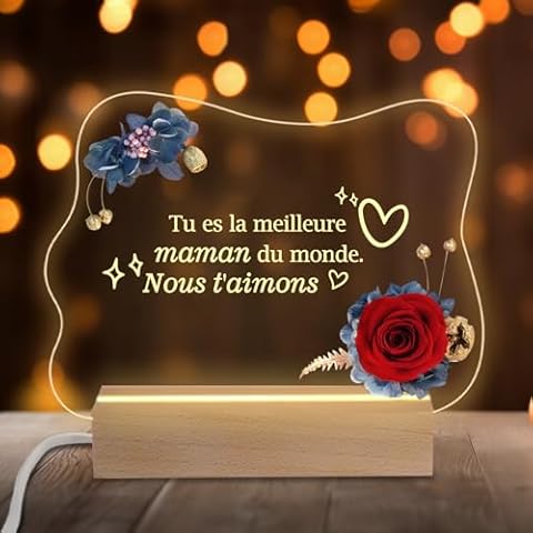 Veilleuse LED Rose Éternelle Miofula Cover