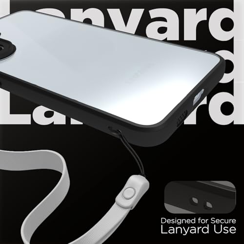 Image of RIGGEAR Shockproof Sleek Hybrid Armor Back Cover Case for Samsung Galaxy A57 5G (Clear PC + Black TPU Bumper)