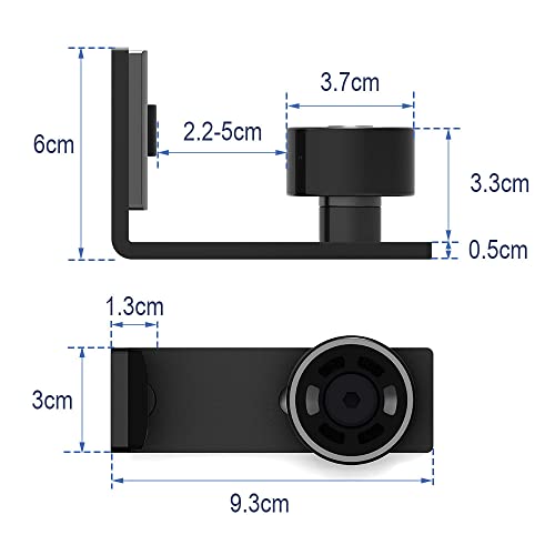 ETIASQSA Einstellbar Bodenführung Wand/Tür Unterseite Schiebetür Bodenführung Unten Holz Klassisches Doppelrad