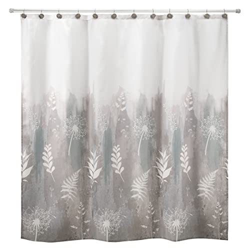 Avanti Linens Collection Moon Garden Badezimmerzubehör, grau, Shower Curtain Cover