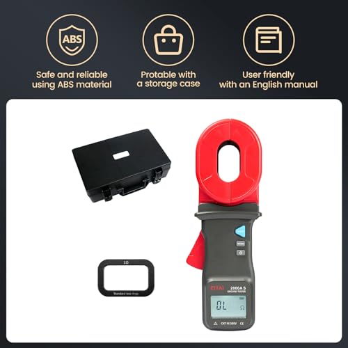 Image of EITAI2000A-S Gen2 Clamp Ground Earth Resistance Meter Tester, 0.01Ω-500Ω, Manufacturer Direct Sales