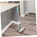 FRCOLOR Stainless Steel Broom and Dustpan Set Heavy Duty Dust Pan with Handle Handheld Broom for Home Cleaning for Tile and Hardwood Floors
