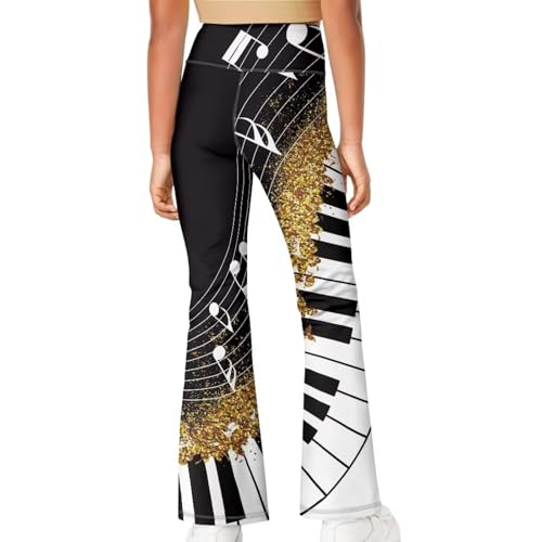 Girls Flare Leggings Kids Teens High Waisted Bootcut Leggings Bell Bottom Pants Dance Yoga Flared Leggings4