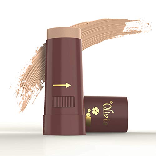 Image of Olivia Instant Waterproof Makeup shimmering Stick Concealer (Touch & Glow, 15g, Shade No.5, SPF 12) - Pack of 2 Shimmery Finish