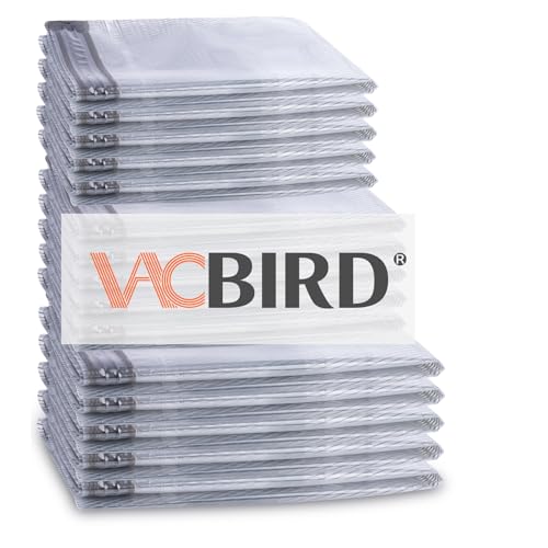 15-Pack Vacuum Storage Bags for Travel, Large/Medium/Small Compression Bags for Clothes (No Pump) 15 bags