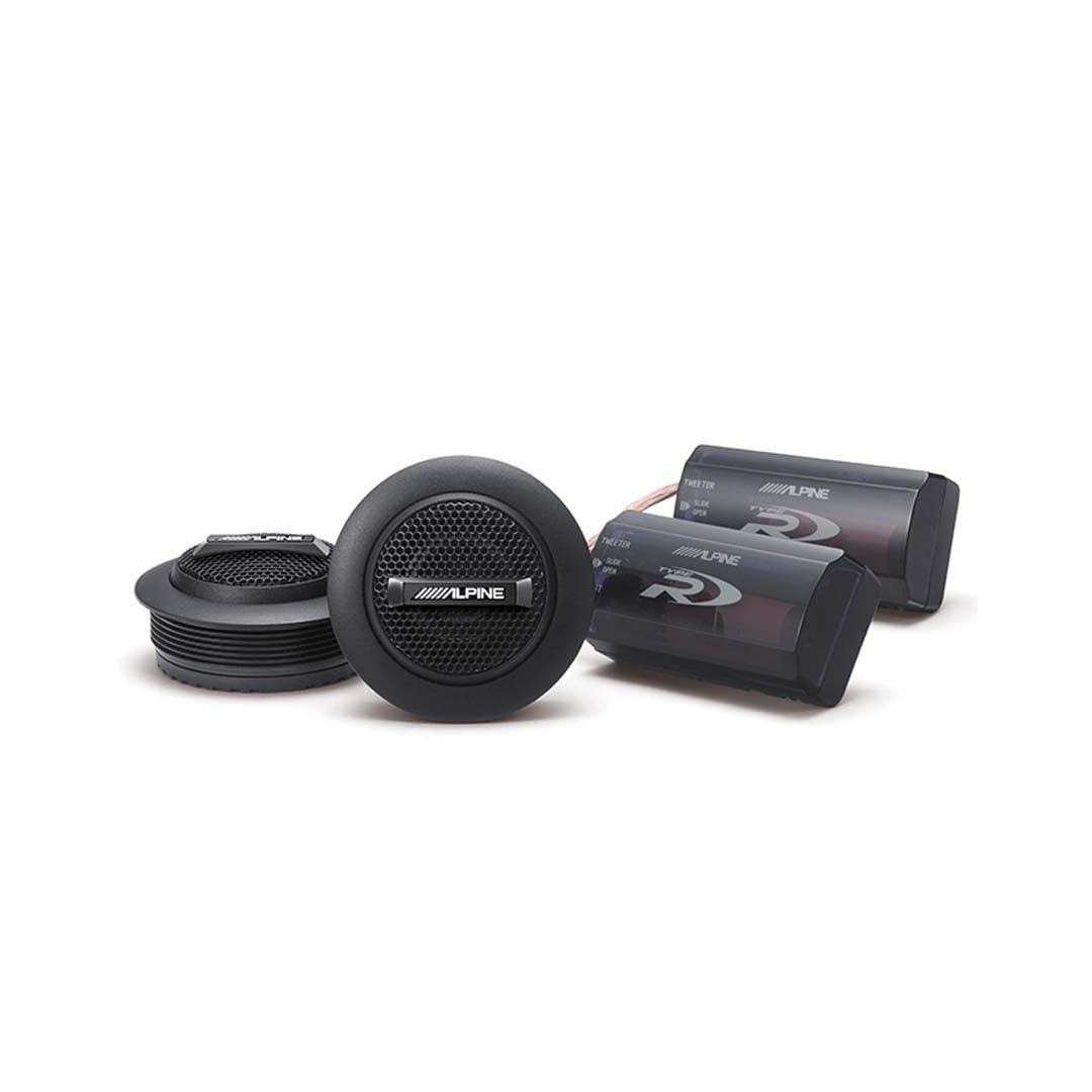 Alpine SPR-10TW 1-inch Silk Ring Dome Car Audio Component Tweeters (Pair)