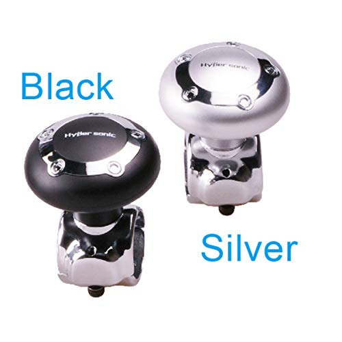 Hypersonic Vehicle Power Handle Car Steering Wheel Spinner Accessory Knob Universal Fit For Car (Silver) #TOP5
