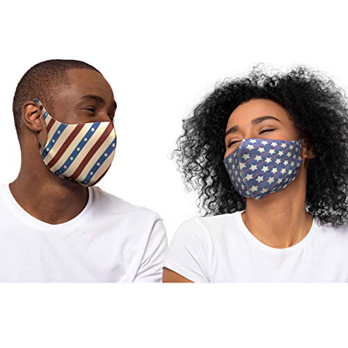 Light Weight Unisex Adult Fashion Face Covering, Reusable, Dust Proof, Washable, Cool 5 Mixed Colors (Pack of 2 Flag M27 And M31)